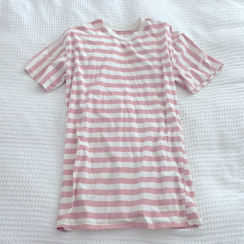 Striped Oversized T-Shirt Dress